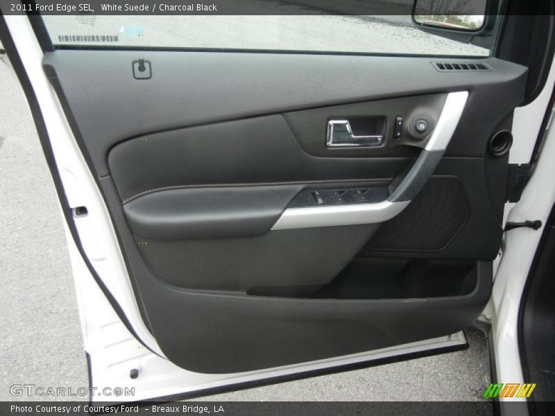 White Suede / Charcoal Black 2011 Ford Edge SEL