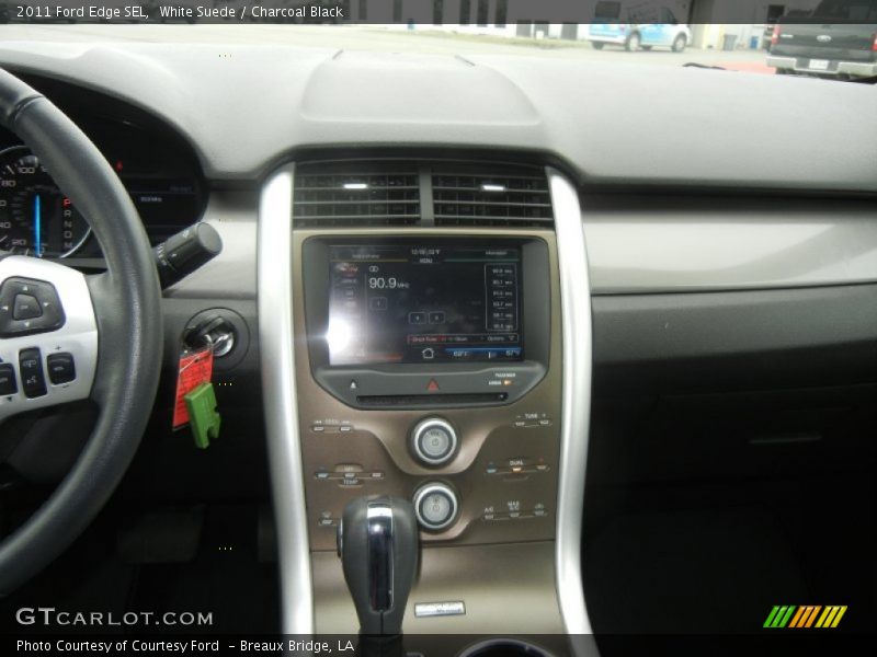 White Suede / Charcoal Black 2011 Ford Edge SEL