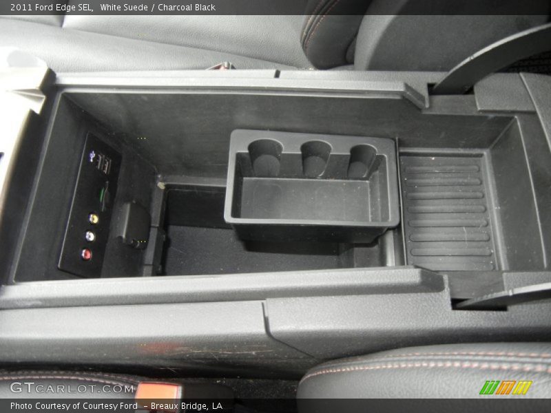 White Suede / Charcoal Black 2011 Ford Edge SEL