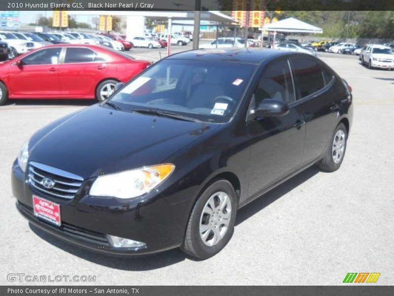 Black Noir Pearl / Gray 2010 Hyundai Elantra GLS