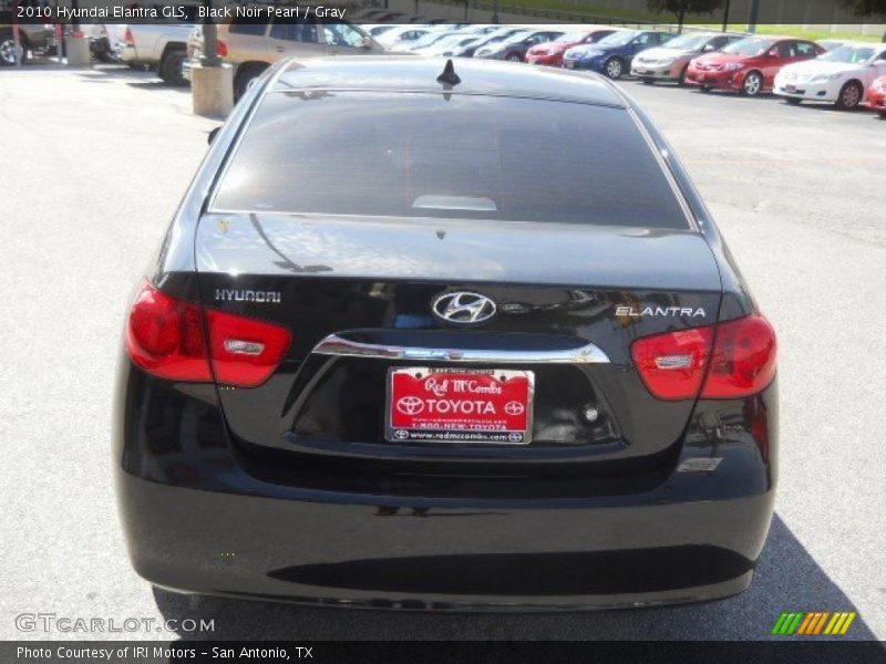 Black Noir Pearl / Gray 2010 Hyundai Elantra GLS