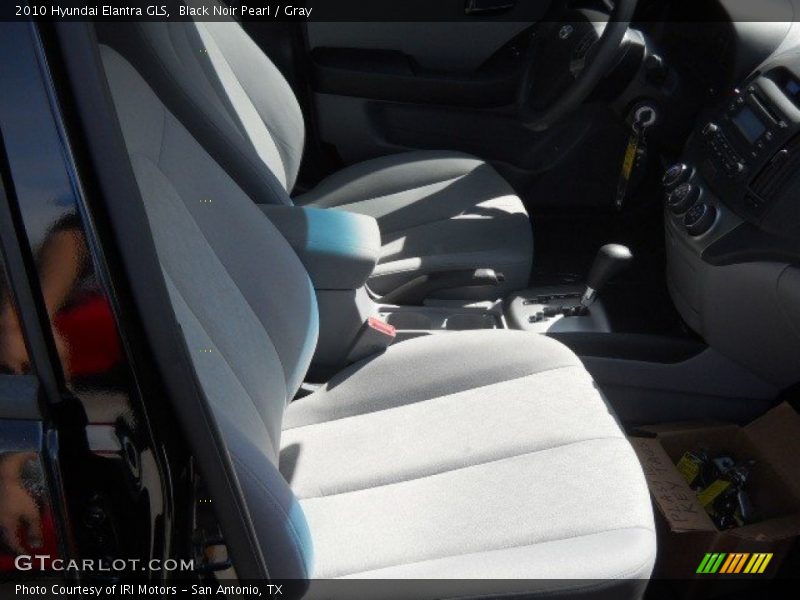 Black Noir Pearl / Gray 2010 Hyundai Elantra GLS