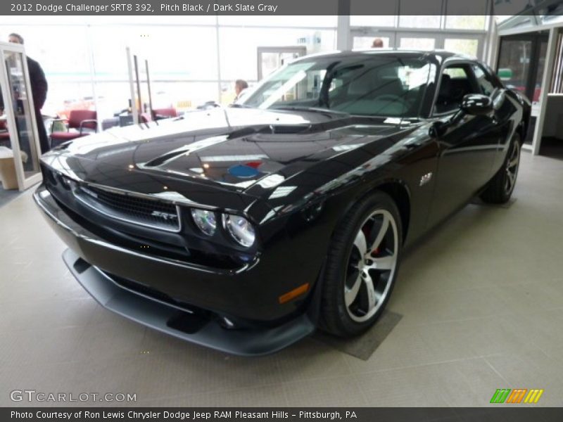 Pitch Black / Dark Slate Gray 2012 Dodge Challenger SRT8 392