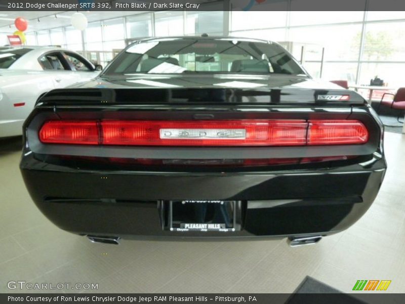Pitch Black / Dark Slate Gray 2012 Dodge Challenger SRT8 392