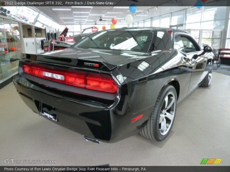 Pitch Black / Dark Slate Gray 2012 Dodge Challenger SRT8 392