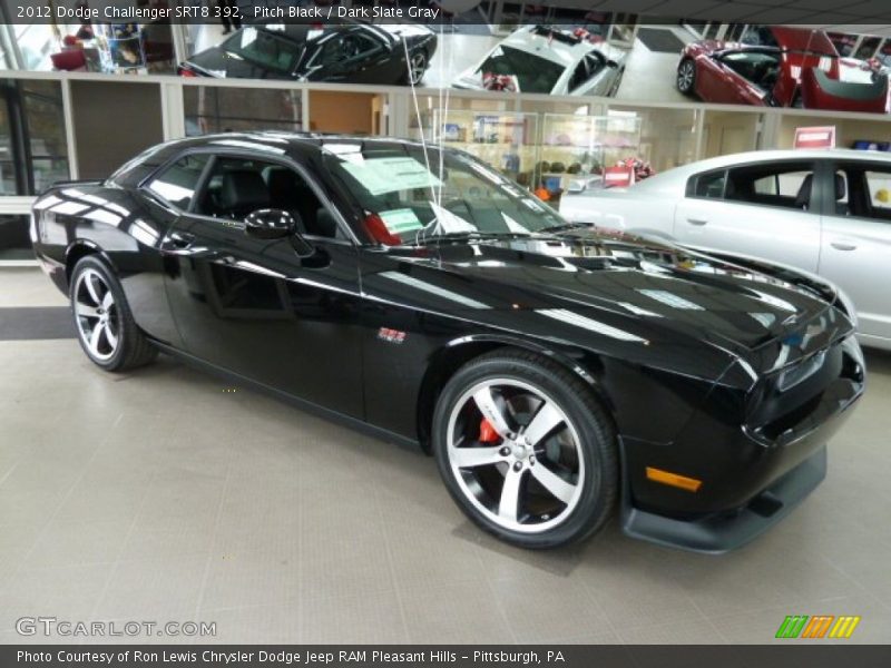 Pitch Black / Dark Slate Gray 2012 Dodge Challenger SRT8 392