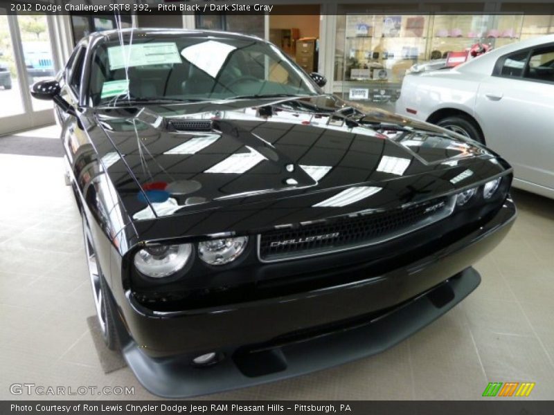 Pitch Black / Dark Slate Gray 2012 Dodge Challenger SRT8 392