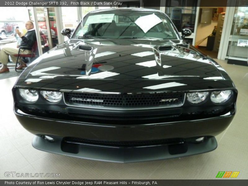 Pitch Black / Dark Slate Gray 2012 Dodge Challenger SRT8 392