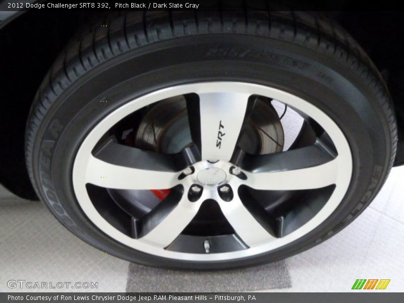 Pitch Black / Dark Slate Gray 2012 Dodge Challenger SRT8 392