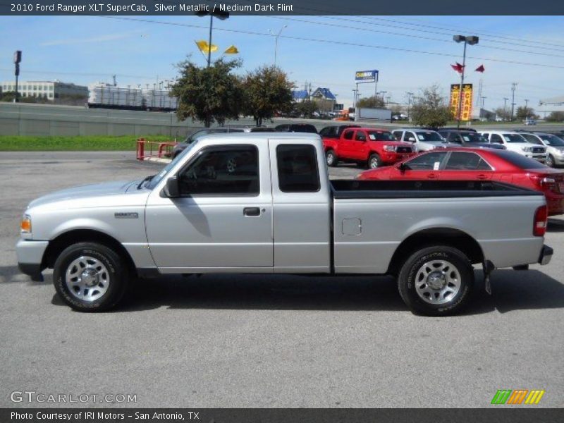 Silver Metallic / Medium Dark Flint 2010 Ford Ranger XLT SuperCab