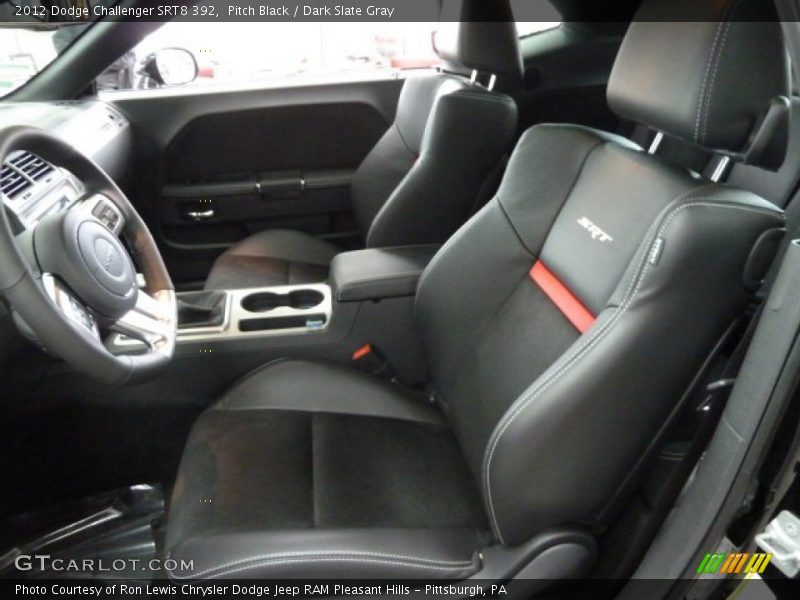 Pitch Black / Dark Slate Gray 2012 Dodge Challenger SRT8 392
