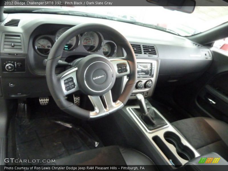 Pitch Black / Dark Slate Gray 2012 Dodge Challenger SRT8 392