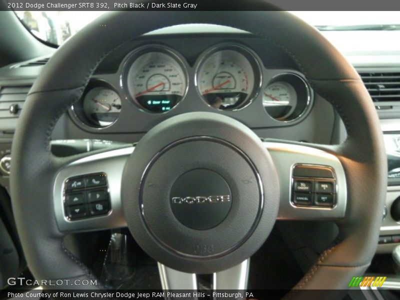 Pitch Black / Dark Slate Gray 2012 Dodge Challenger SRT8 392