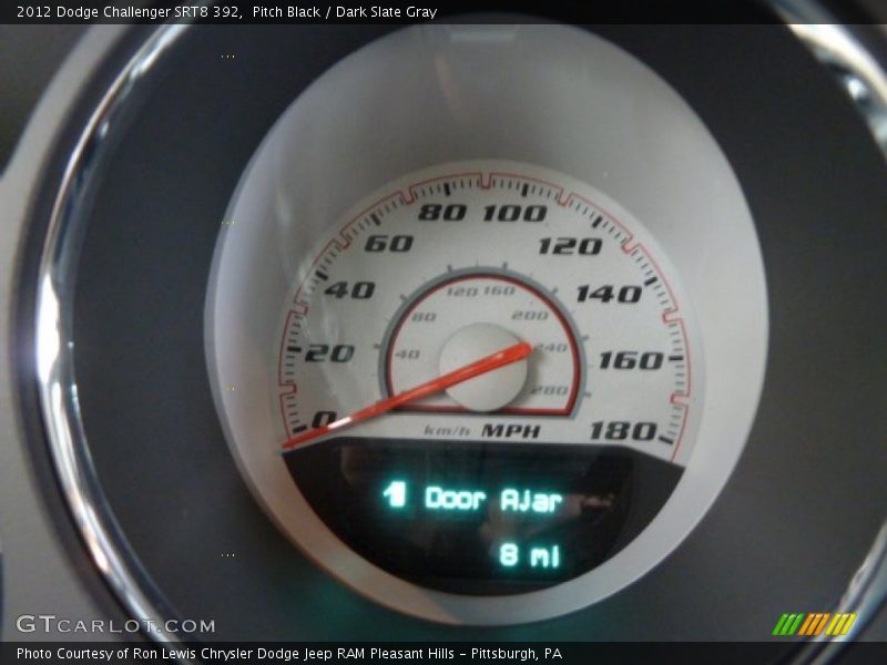 Pitch Black / Dark Slate Gray 2012 Dodge Challenger SRT8 392