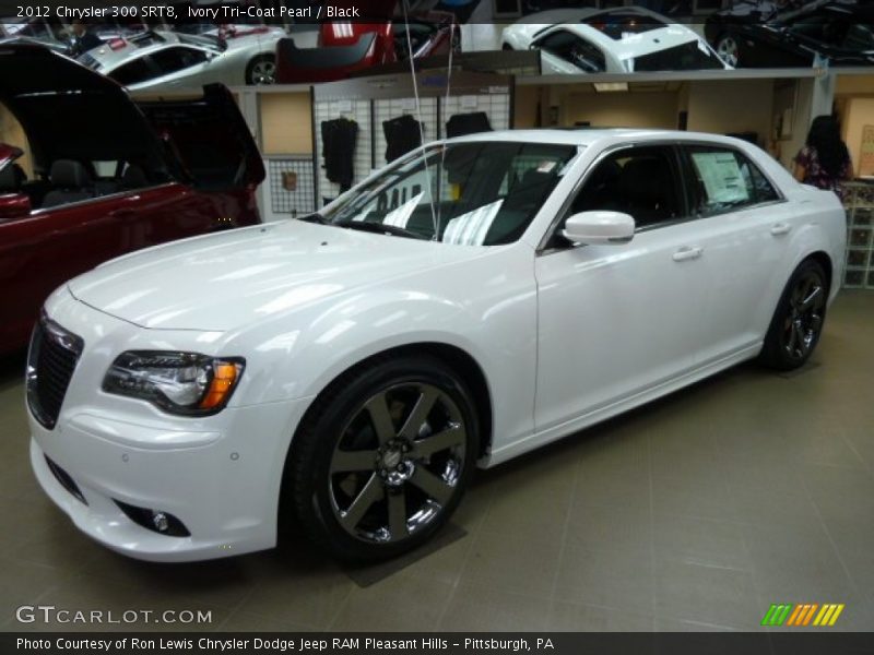 Ivory Tri-Coat Pearl / Black 2012 Chrysler 300 SRT8