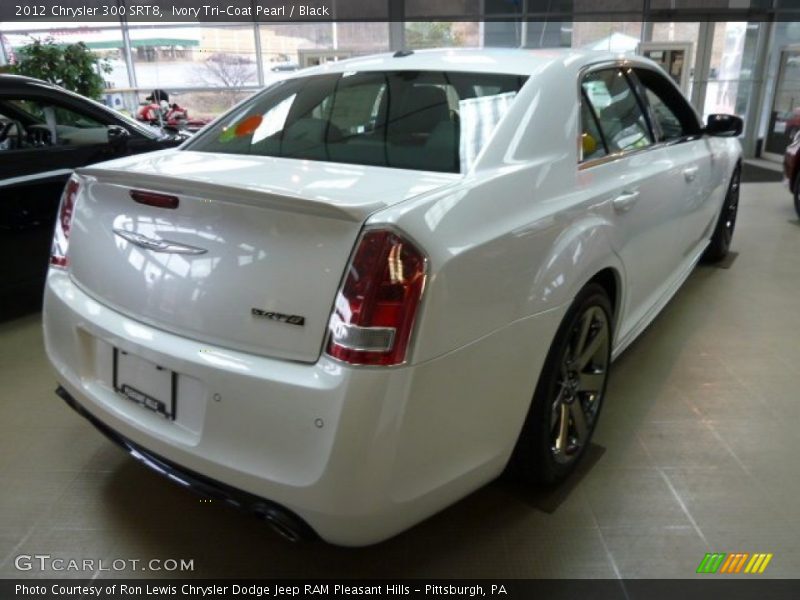Ivory Tri-Coat Pearl / Black 2012 Chrysler 300 SRT8