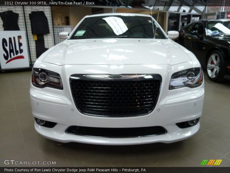 Ivory Tri-Coat Pearl / Black 2012 Chrysler 300 SRT8