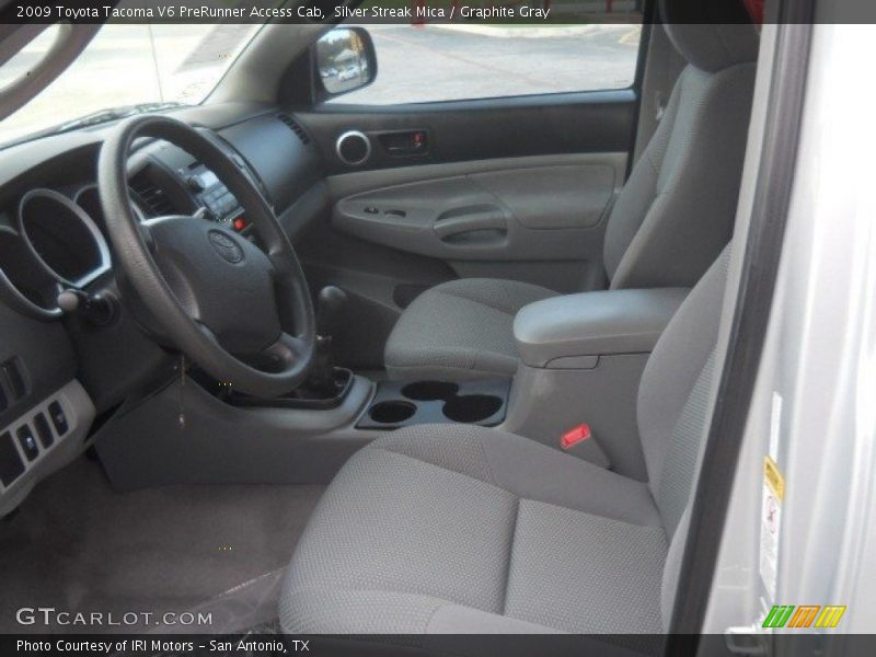 Silver Streak Mica / Graphite Gray 2009 Toyota Tacoma V6 PreRunner Access Cab