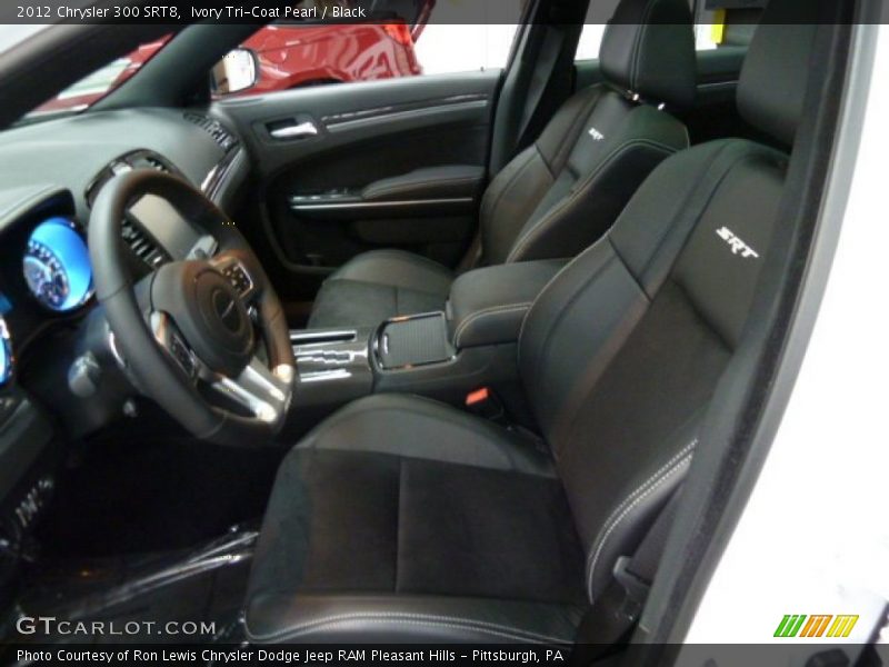 Ivory Tri-Coat Pearl / Black 2012 Chrysler 300 SRT8