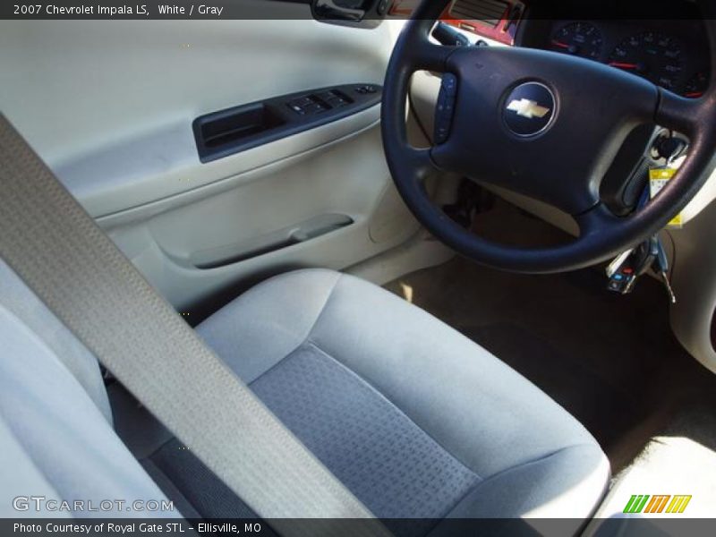 White / Gray 2007 Chevrolet Impala LS