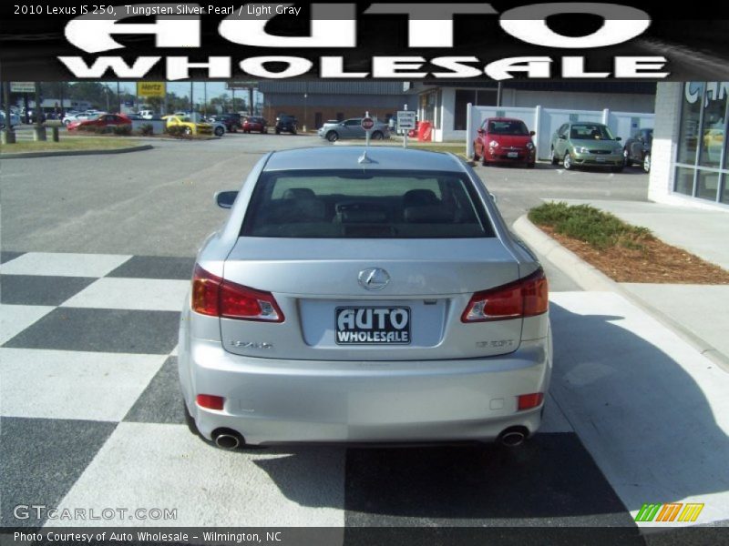 Tungsten Silver Pearl / Light Gray 2010 Lexus IS 250