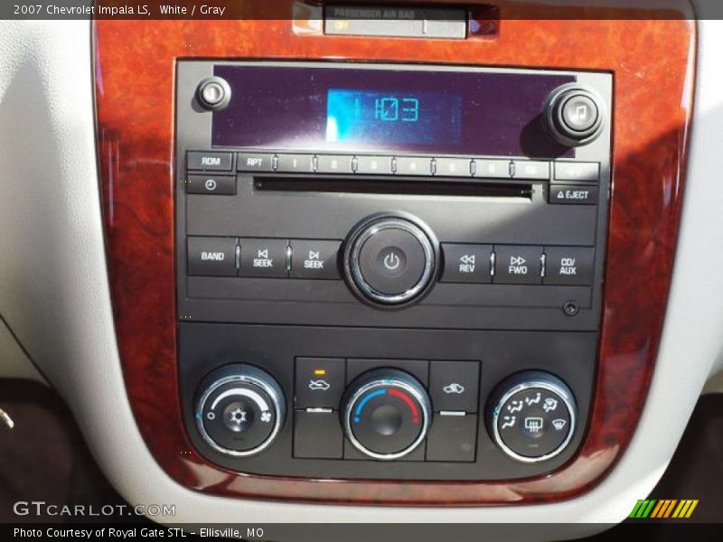 White / Gray 2007 Chevrolet Impala LS