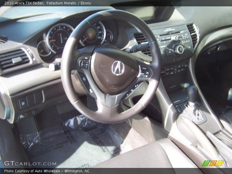 Palladium Metallic / Ebony 2010 Acura TSX Sedan