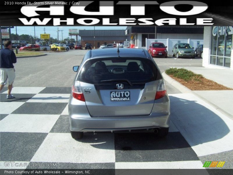 Storm Silver Metallic / Gray 2010 Honda Fit