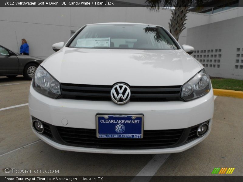 Candy White / Titan Black 2012 Volkswagen Golf 4 Door TDI