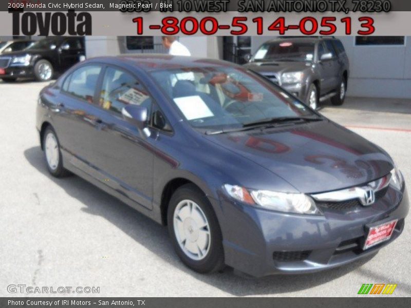 Magnetic Pearl / Blue 2009 Honda Civic Hybrid Sedan