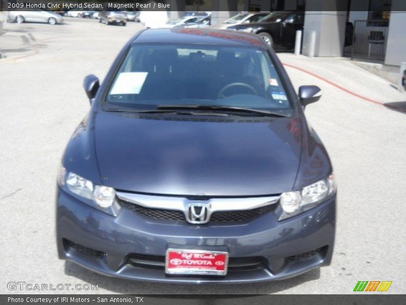 Magnetic Pearl / Blue 2009 Honda Civic Hybrid Sedan