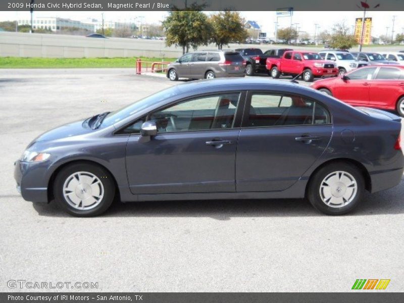 Magnetic Pearl / Blue 2009 Honda Civic Hybrid Sedan