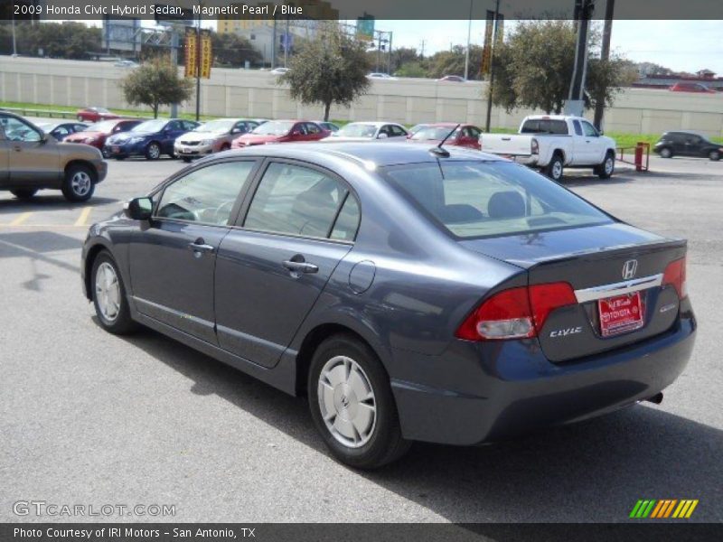 Magnetic Pearl / Blue 2009 Honda Civic Hybrid Sedan