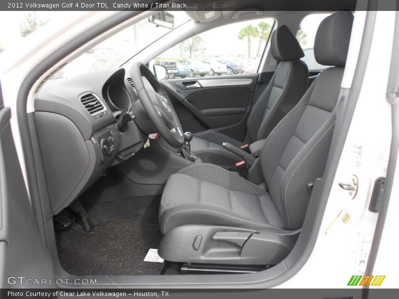  2012 Golf 4 Door TDI Titan Black Interior