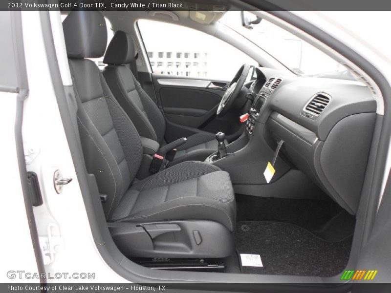 2012 Golf 4 Door TDI Titan Black Interior