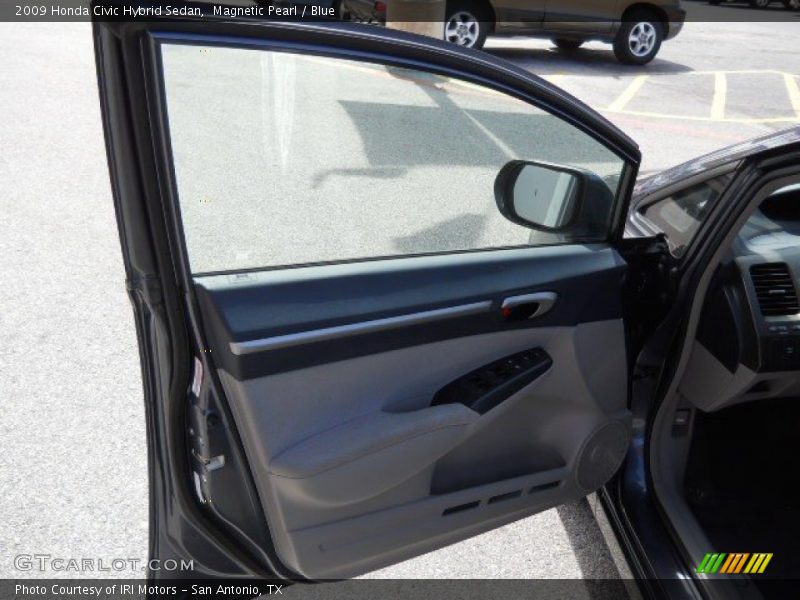 Magnetic Pearl / Blue 2009 Honda Civic Hybrid Sedan