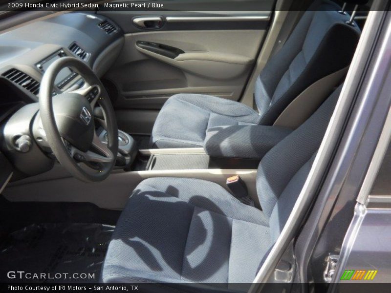 Magnetic Pearl / Blue 2009 Honda Civic Hybrid Sedan