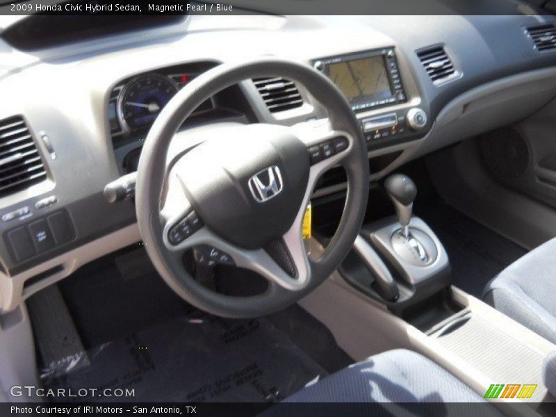Magnetic Pearl / Blue 2009 Honda Civic Hybrid Sedan