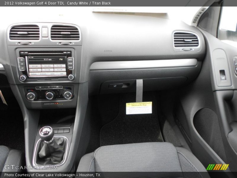 Candy White / Titan Black 2012 Volkswagen Golf 4 Door TDI