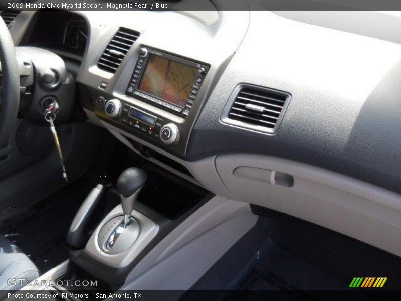 Magnetic Pearl / Blue 2009 Honda Civic Hybrid Sedan