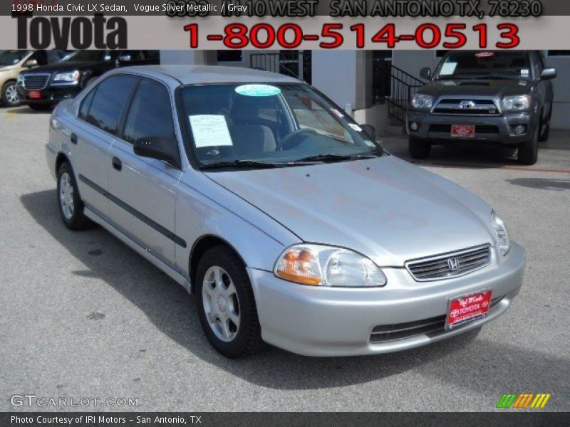 Vogue Silver Metallic / Gray 1998 Honda Civic LX Sedan