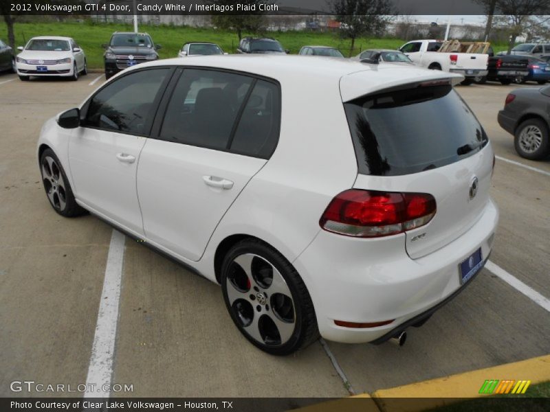 Candy White / Interlagos Plaid Cloth 2012 Volkswagen GTI 4 Door