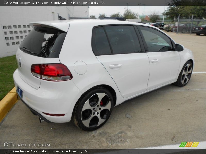 Candy White / Interlagos Plaid Cloth 2012 Volkswagen GTI 4 Door