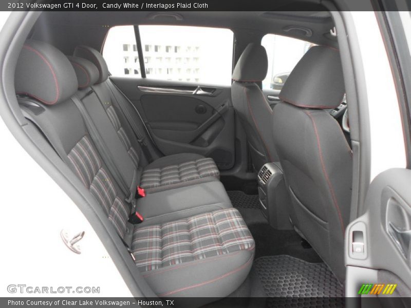Candy White / Interlagos Plaid Cloth 2012 Volkswagen GTI 4 Door