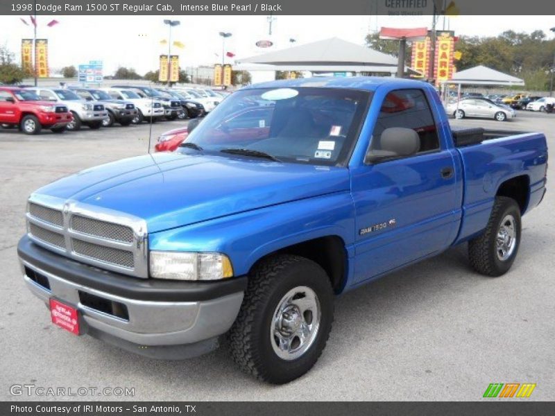 Intense Blue Pearl / Black 1998 Dodge Ram 1500 ST Regular Cab