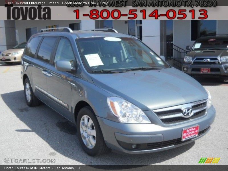 Green Meadow Gray / Gray 2007 Hyundai Entourage Limited