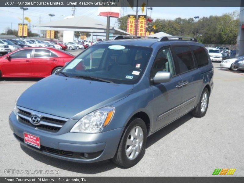 Green Meadow Gray / Gray 2007 Hyundai Entourage Limited