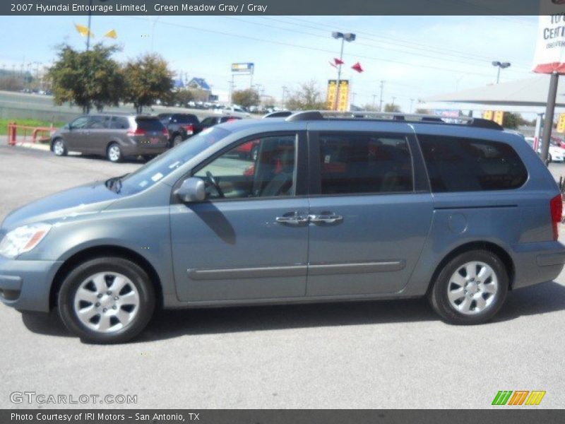 Green Meadow Gray / Gray 2007 Hyundai Entourage Limited