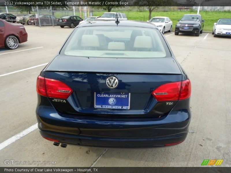 Tempest Blue Metallic / Cornsilk Beige 2012 Volkswagen Jetta TDI Sedan