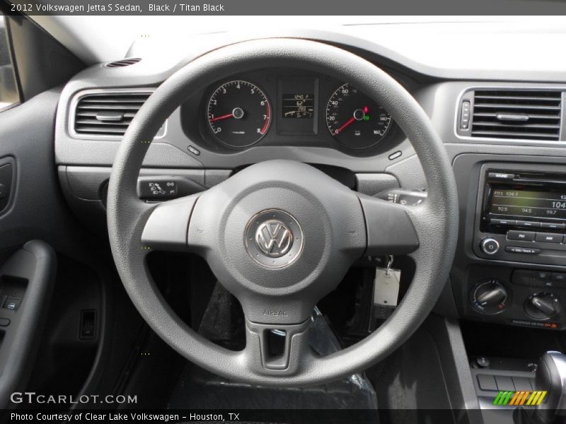 Black / Titan Black 2012 Volkswagen Jetta S Sedan